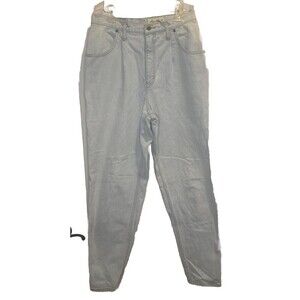 VTG 90s Eddie Bauer Jeans Womens Light Wash Tapered High Rise Mom Jeans Sz 12